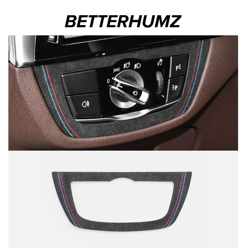For BMW G30 G32 G38 X3 G01 G08 X4 G02 Headlight Switch Knob Panel Trim Frame Sticker Car Interior Accessories car interior trim