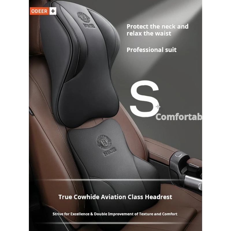

Suitable For Car Headrests, Neck Protectors, Leather High-end Car Seat Cushions, High-end Leather Car Neck Cushions, Car Headres