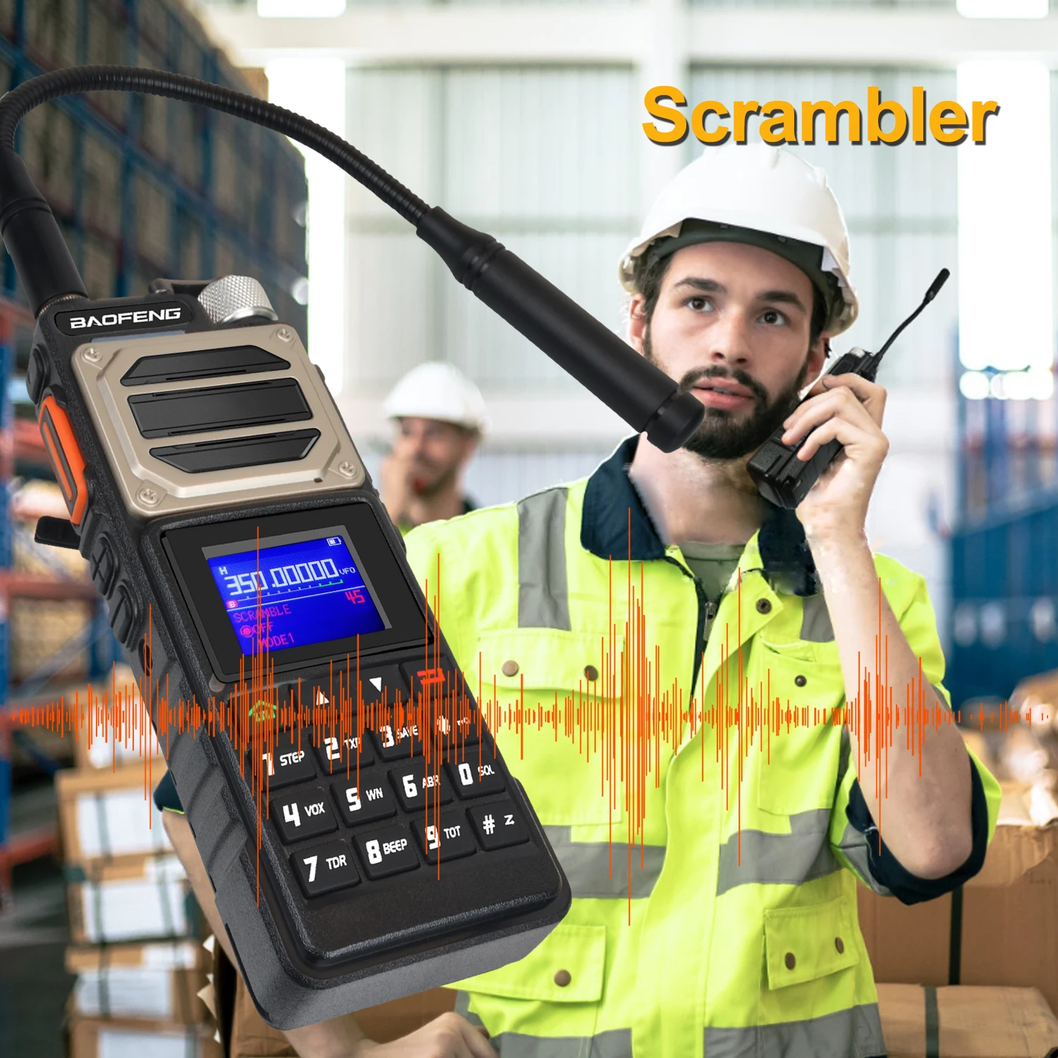Baofeng UV-25 M Version 6-band Air Band Rx 3-band Tx Scrambler 10W Scrambler FM Vox 10km Walkie Talkie W/5200mAh USB-C Battery 5