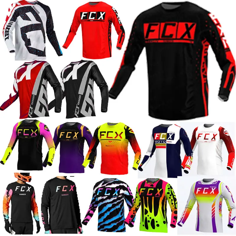 Racing Downhill Jersey Mountain Bike Motorcycle Cycling Shirt For Men
