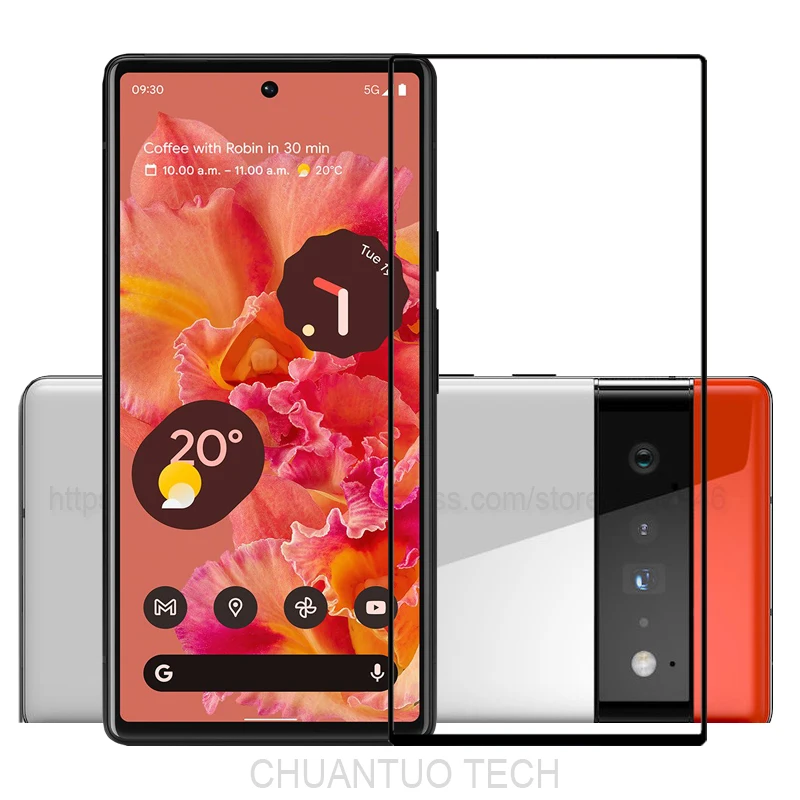 Protezioni A Schermo Intero Per Google Pixel 6 Pellicola Protettiva 3D Vetro Temperato Per Google Pixel 6 Pro/Pixel 5 5A 5 G/Pixel 4A 4A 5G