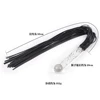 70CM Glass Handle Premium PU Leather Tassel Horse Whip Equestrian Riding Crop Whips for Horse Training 2