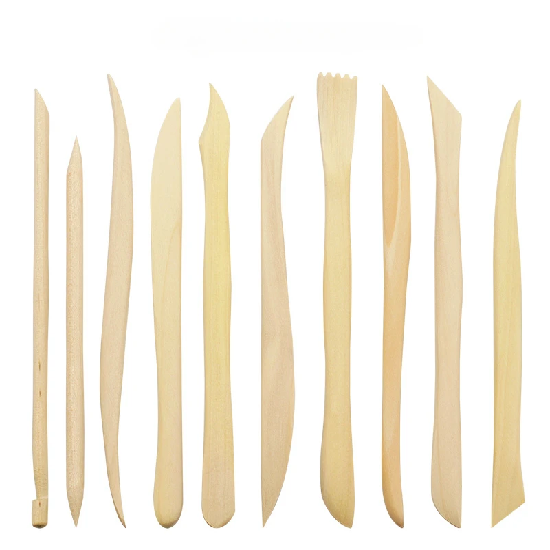 Clay Sculpting Set Wax Carving Pottery Tools Carving Sculpture Knife Plastic Shaper Polymer Modeling Clay Tools DIY Crafts 10Pcs polymer clay tools,pottery sculpting tools,clay sculpting tools,pottery tools,clay craft tool