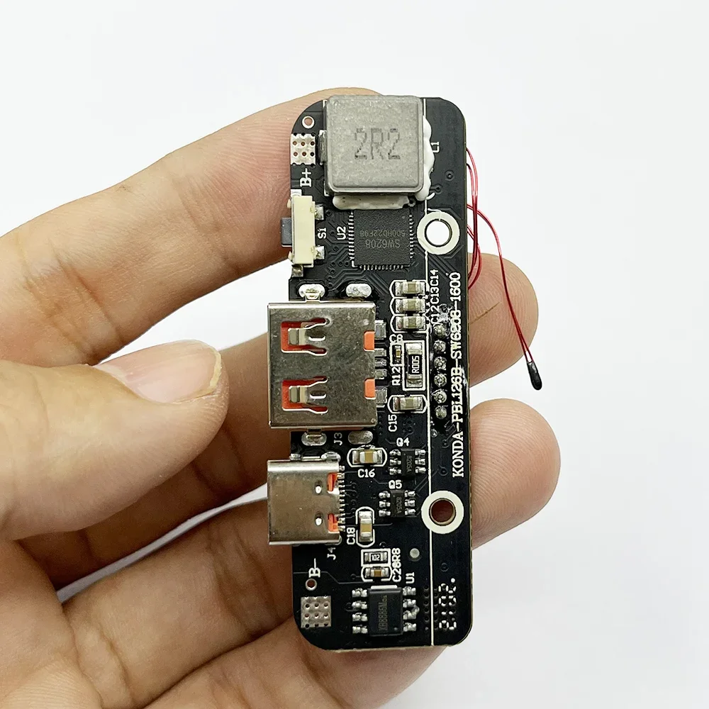LED USB C 타입 QC 4.0 3.0 PD SW6208 고속 충전 보드, 리튬 리튬 이온 배터리용 고속 충전기 모듈, DIY 보조베터리, 5V-12V