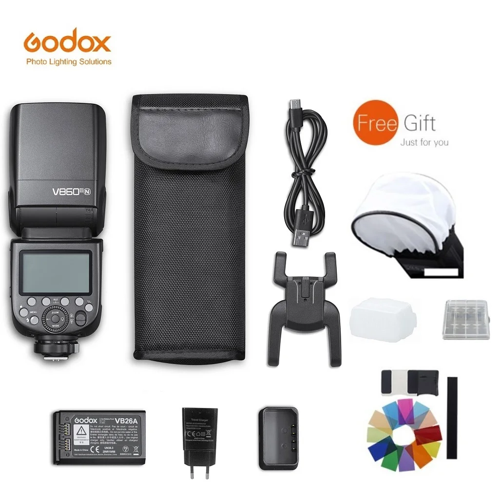 

Godox Ving V860III N Wireless TTL Li-Ion Flash Kit for Nikon D800 D700 D7100 D7000 D5200 D5100 D5000 D300 D300S D3200 Cameras