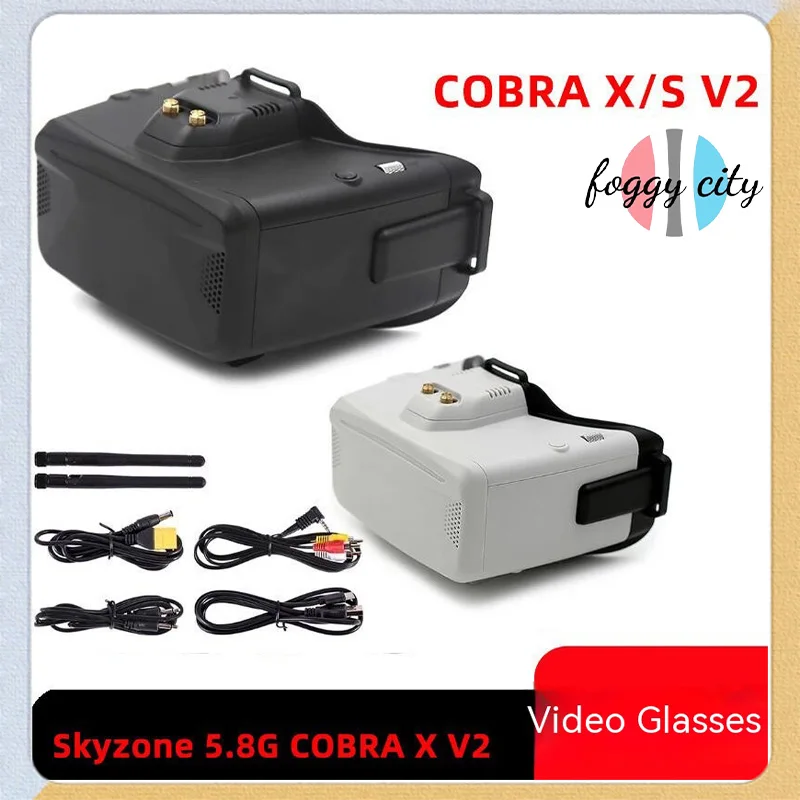 

Fpv Skyzone S/x 5.8g Headworn Video Glasses 720p High Definition Display Visual Traverse Aircraft Aerial Photography Fpv Glasses