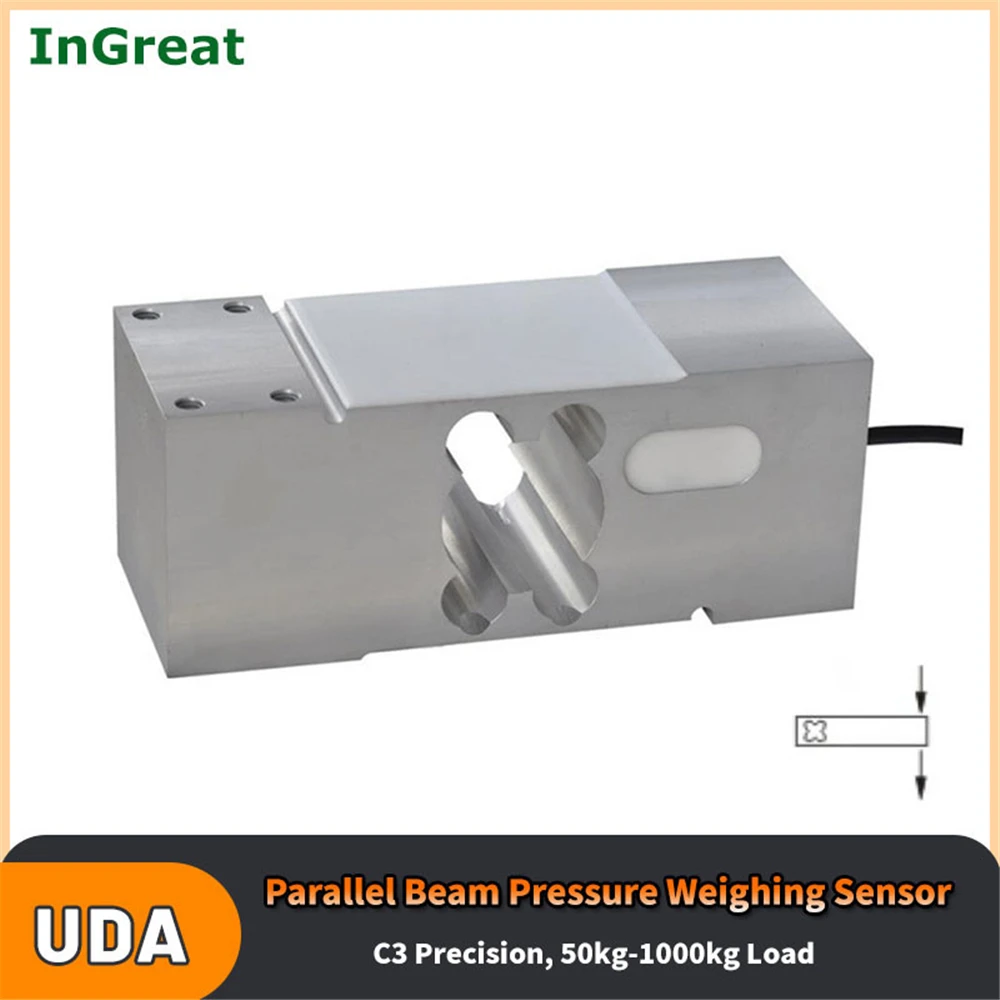 

Pressure Weighing Sensor 1000kg C3 Platform Scale Single Point Large-scale Parallel Beam Load Cell for Compression Test Device