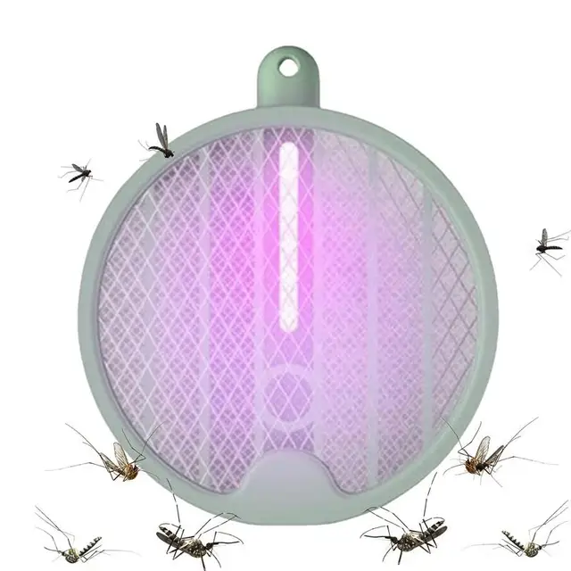 Fly Swatter Elektromos Zapper Usb Újratölthető Légy Ütő Összecsukható 3000 Voltos