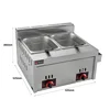 GH723H LPG GAS Double Commercial Gas Commercial Deep Fryer 6L+6L Potato Chip Chicken Wing Fryer French Fries Frying Machine 6