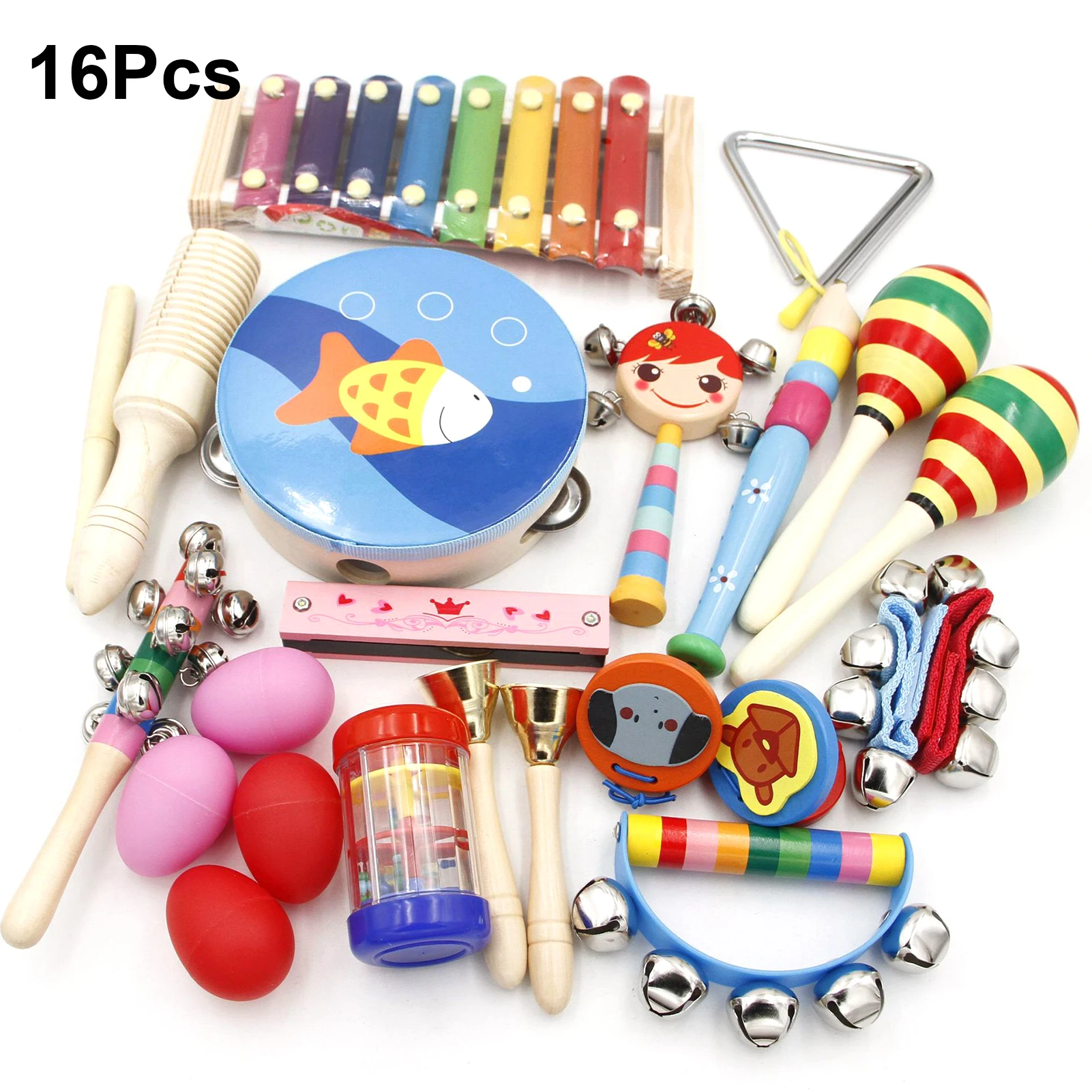 Schrijf op Premedicatie cafe 16Pcs Kids Peuter Muziekinstrumenten Slaginstrumenten Set Prechool  Onderwijs Early Scheve Muziek Speelgoed Voor Jongens Meisjes| | - AliExpress