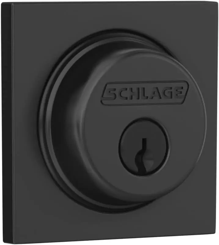 

B60 N COL 622 Deadbolt с обшивкой Коллинза, Keyed 1 сторона, высокая безопасность жилых помещений, матовый черный, B60NCOL622 | США