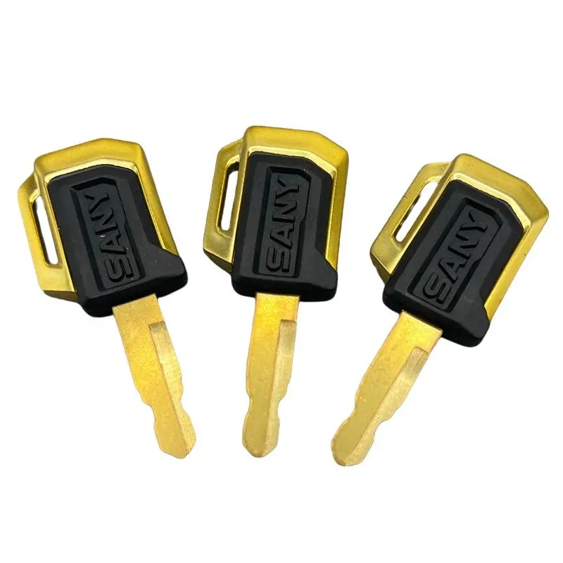 For Sany SY55 60 75 135 215 Sany Excavator Original New Tuhao Gold Key Open Door Ignition Key