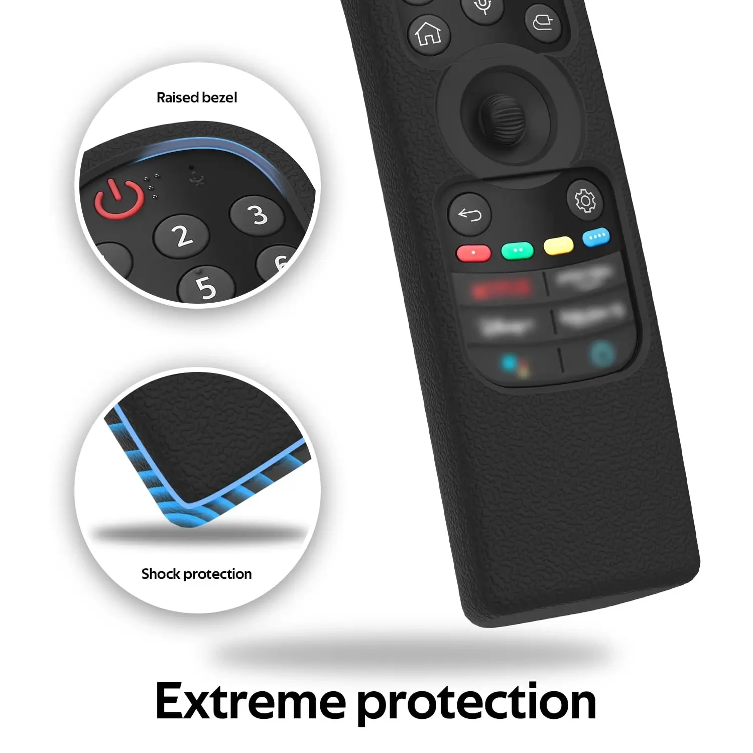 Cover In Silicone Antiscivolo Per Telecomando LG Magic Remote – Compatibile Con AN-MR21GA, MR22GN, MR22GA E Altri - 3