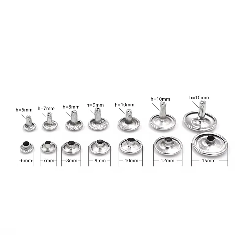 Double-Sided Rivet Installation Tools Europe Button Machine Special Mold (12mm+M6) Nail Buckle Sewing Snap-Fastener Machine Die 2