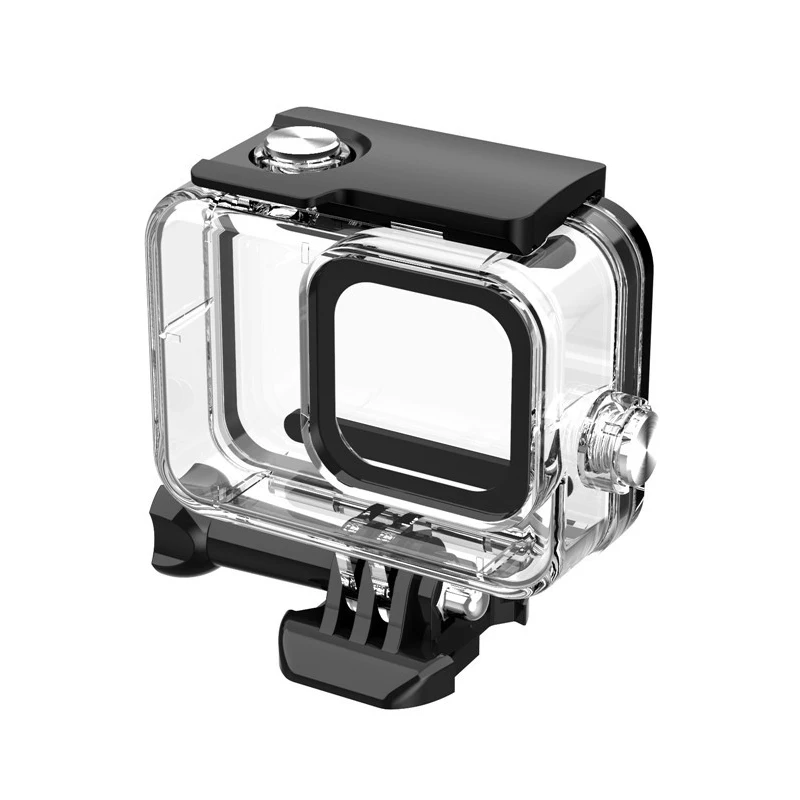 Étui étanche 60 mètres pour GoPro Hero 11 10 9, face avant transparente et boutons accessibles