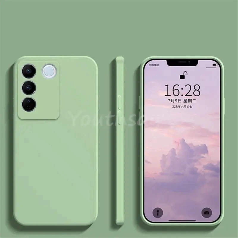 Soft Original Liquid Silicone Phone Bumper Case Cover Coque  Shell