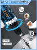 21V Cordless Drill Set, 23 Pieces Drill with 3/8" Keyless Chuck, 25 3 Clutch Drill with Work Light, Max Torque 45Nm, 2 Speeds 3