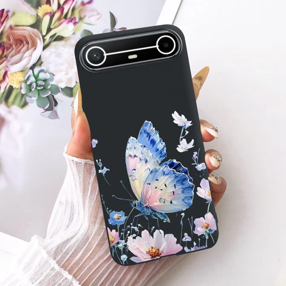 New Fashion Flower Bowknot Soft Silicone Protective Bumper Case - Slim Design