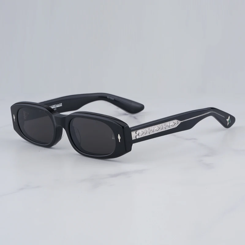 

Classic Light Luxury Black Sunglasses Women Shades UMIT BENAN Series Designer Hand Made Square Acetate Solar Glasses for Women