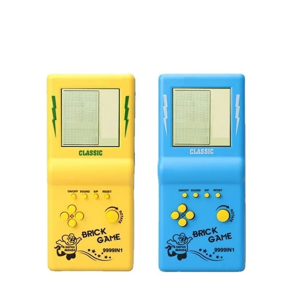 4 Colors Classic Elderly Childhood Gift Mini Portable Game Console BRICK GAME Handheld Players Nostalgic Educational_voghion.com