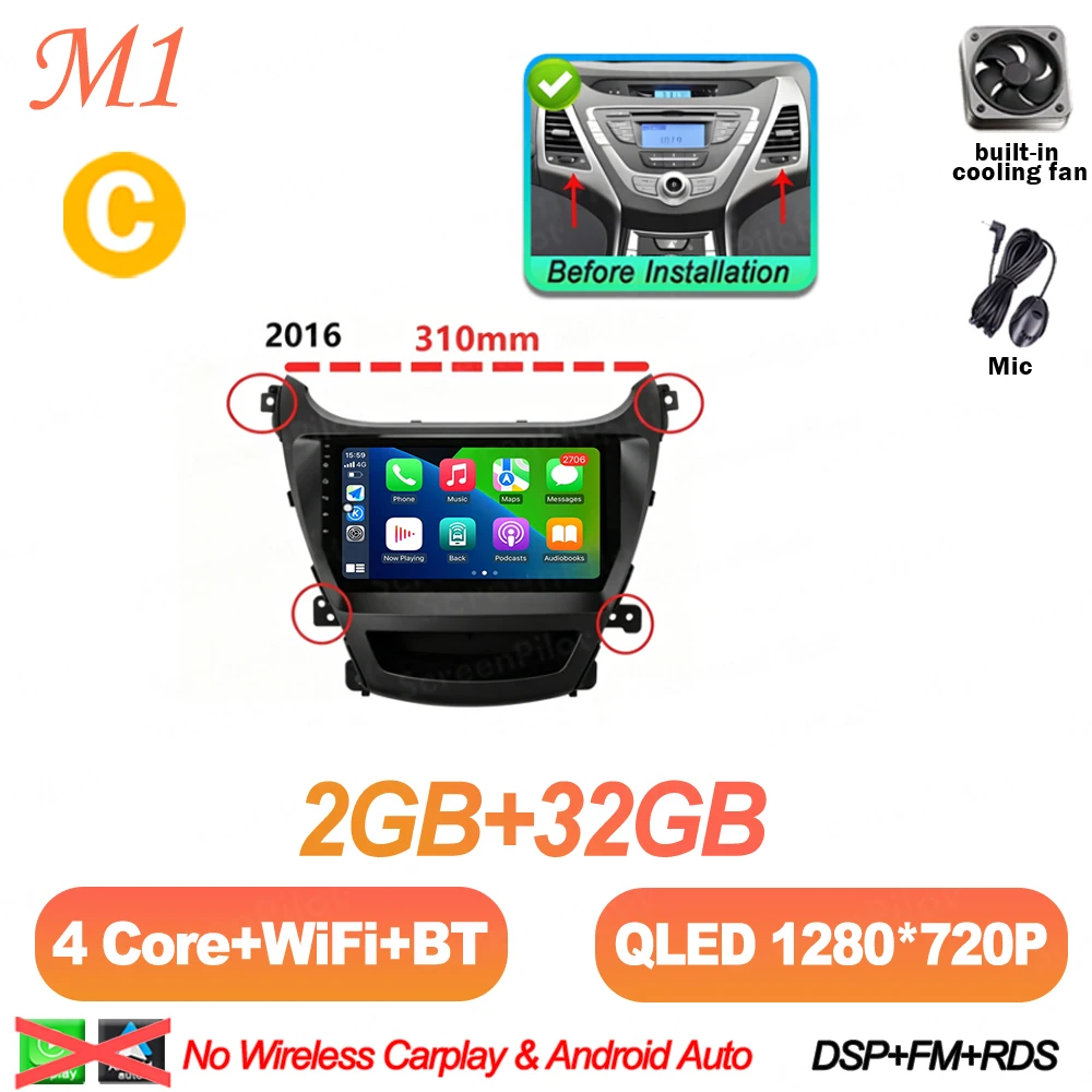 2-32G no carplay C