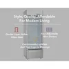 PRF90DX Glass Door Display Refrigerator 9.0 cu ft Commercial Beverage Cooler Merchandiser With Customizable Lightbox - Silver 6