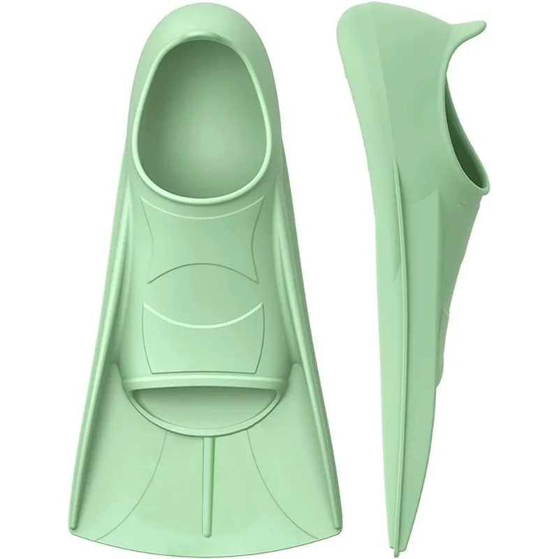 Swimming Fins for Children Adults Unisex Freestyle Silicone Short Fins for Swimming Diving Training Frog Kick Propulsion 4