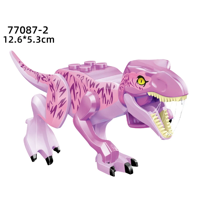 cardboard stacking blocks Jurassic Dinosaur Building Blocks Toys Park Compatible Major Brand Gifts Simulation Animal Rex Raptor Ankylosaur Boys Gifts wooden blocks Blocks