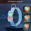 Led Adjustable Reflective Cotton Dog Collar Elastic Pet Neckband for Small Medium Large Dogs Night Safety Walking 2