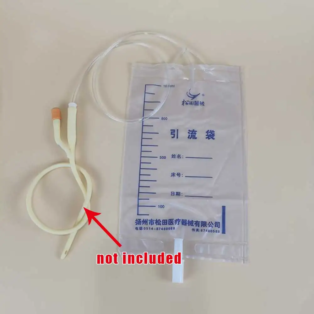 Urine Collection Bag 1Pc 1000ml Urine Collector Bag Urinary Catheter Health Drainage Bag Male Urine Anti-Reflux