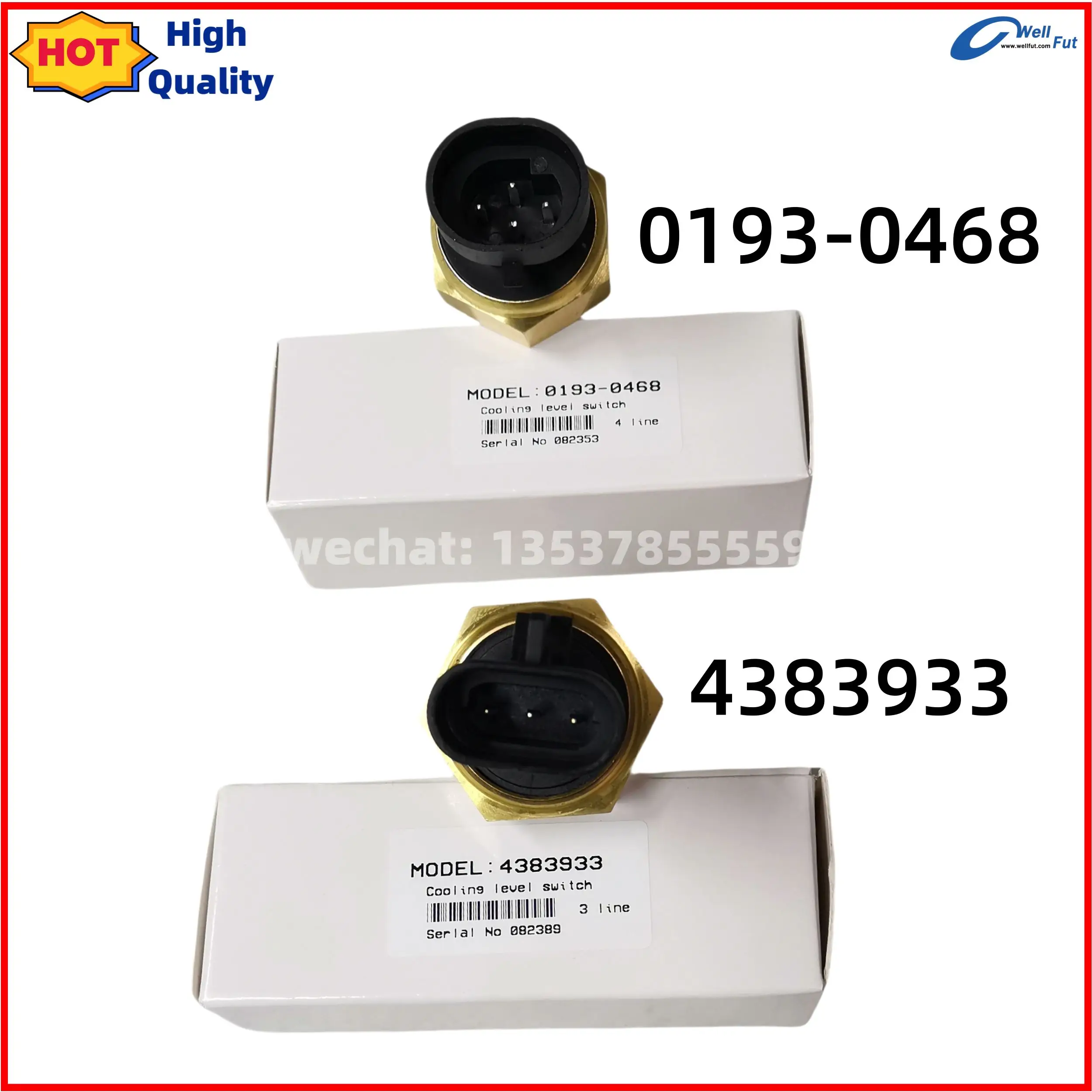4383933 0193-0468 Temperature Sensor Coolant Level Sensor 0193