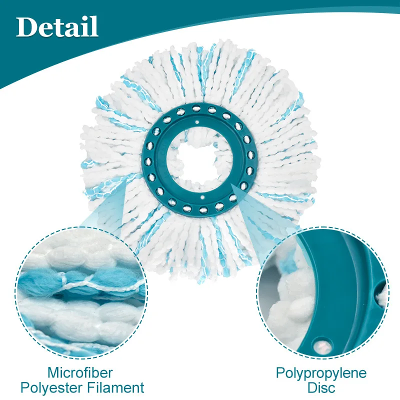 Microfiber Mop Pad For Leifheit Heads Clean Disc Mop Replaceable Parts