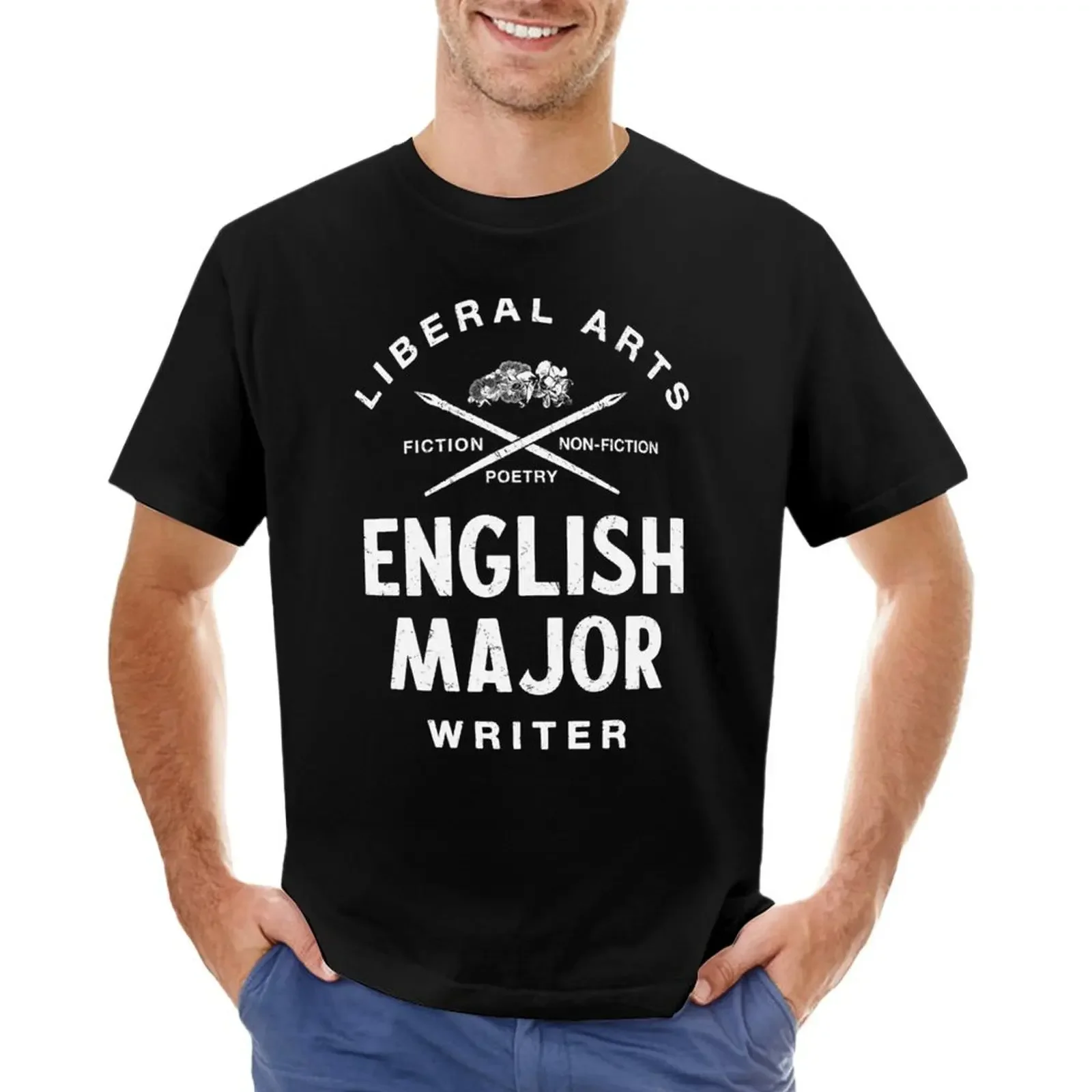 

English Major Comedy Writer Funny T-shirt blanks new edition oversizeds mens t shirt graphic