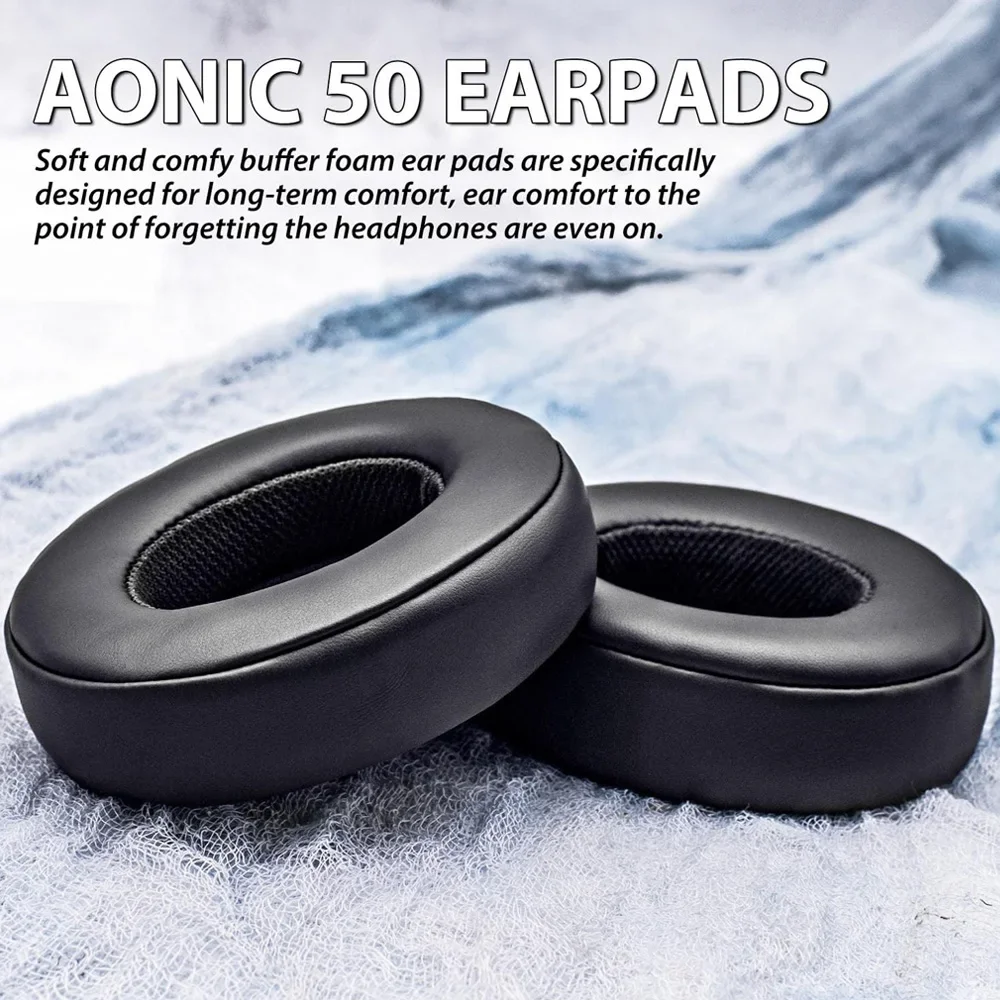 Replacement Pink Earpads Earmuffs Mesh Memory Covers Sponge Protein Earphone Ear Pads For Shure Aonic 50 Gen 1/Gen 2 Headphones