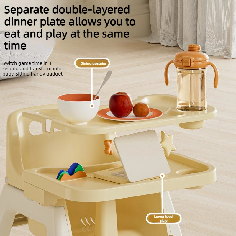 용 하이체어, 가정용 식탁 의자, 다기능 레스토랑, 호텔, 상업용 용 하이체어 (범용 바퀴 포함)