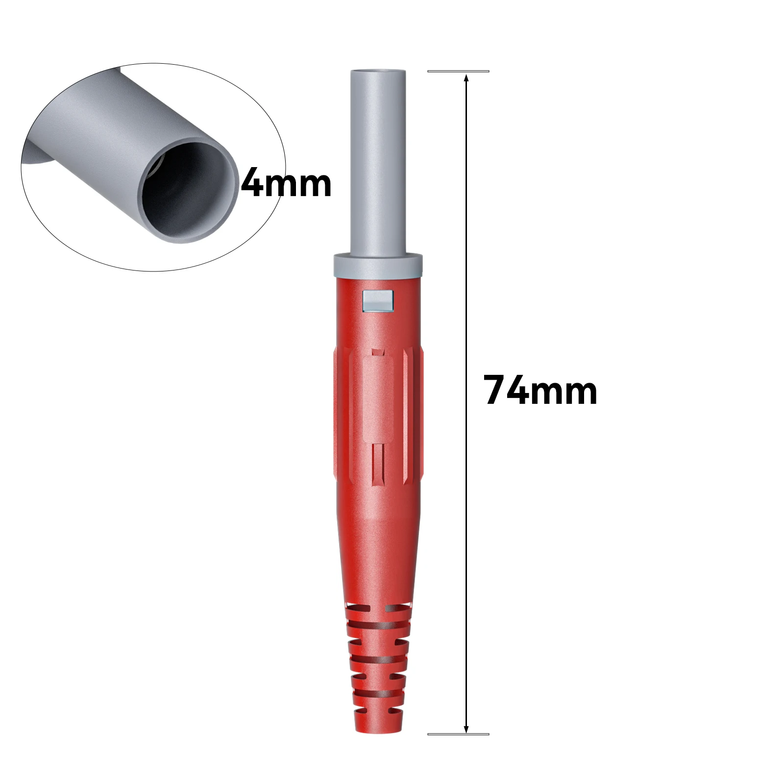 Cleqee P10060 4mm Bananenstecker/4mm Bananenbuchsen Hochstrom 32A Vernickelt PA66 Isolierung für Elektrische Prüfung – Detail 6