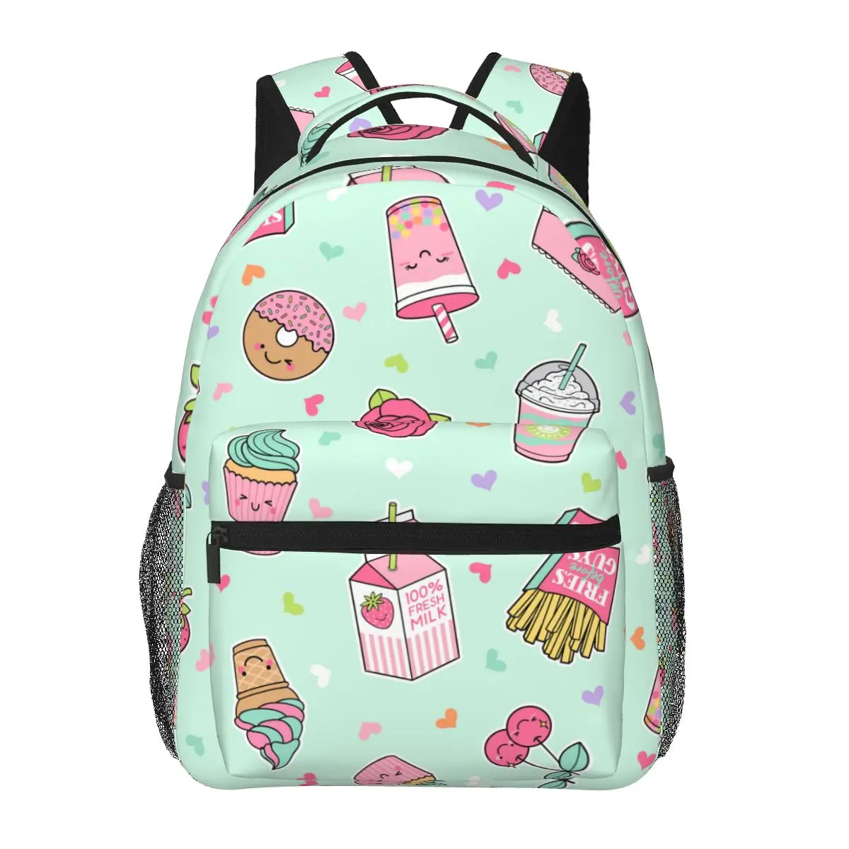 

Women's Backpack Cupcake School Bag for Men Lady Travel Bag Casual School Backpack