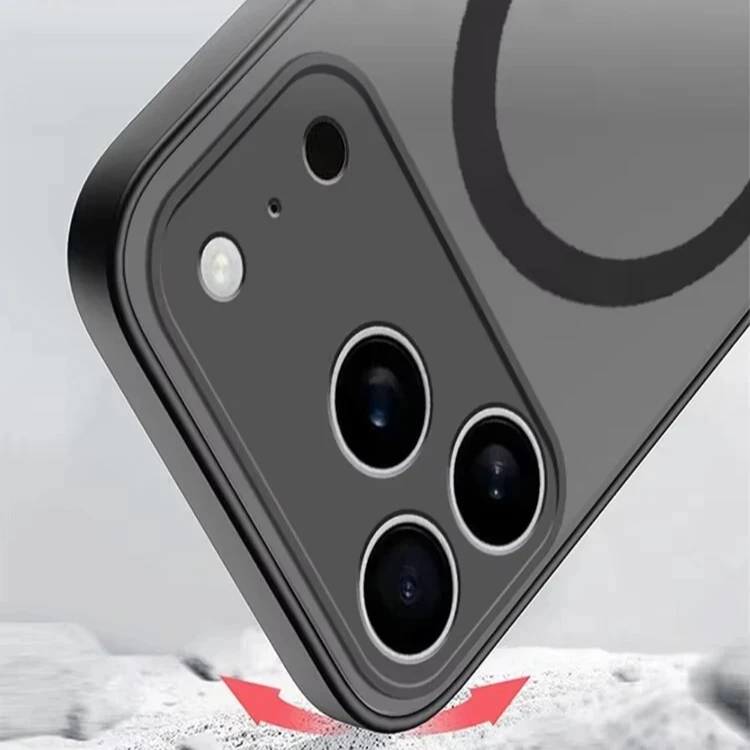 Matte Magnetic Wireless Charging Phone Case - Premium Armor Cover