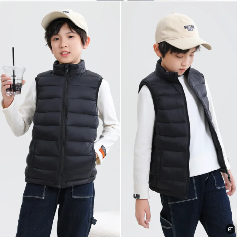 Chaleco Acolchado Para Niños Y Niñas - Ligero, Con Capucha, Impermeable Y Resistente Al Viento - Ideal Para Otoño E Invierno