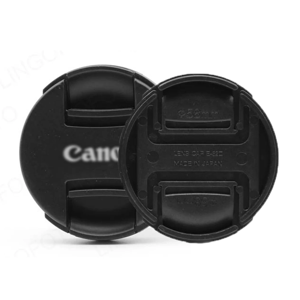 Camera Lens Cap 49 52 55 58 62 67 72 77mm Snap-on Front Cover Protector For Canon