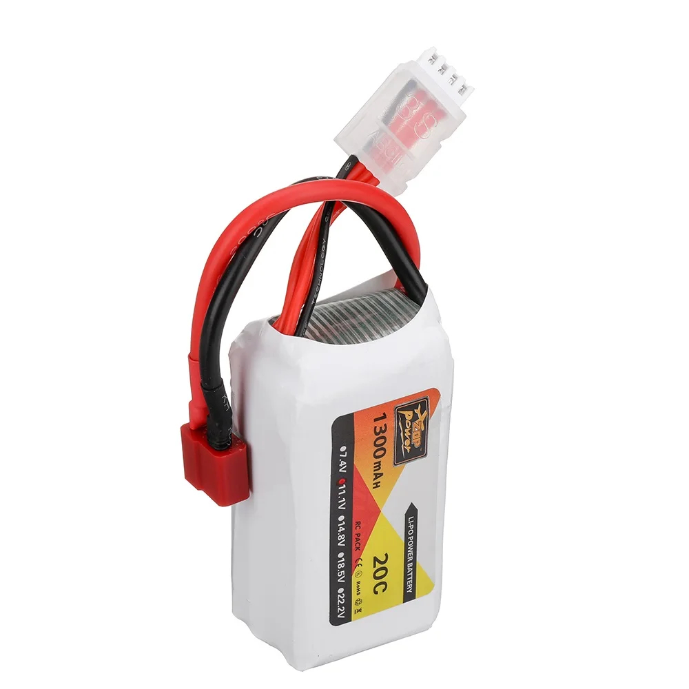 

ZOP Power 11,1 V 1300mAh 20C 3S LiPo Battery T Plug для радиоуправляемого автомобиля