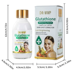 Radiant Glow Vitamin C Serum with Turmeric & Arbutin - 125ml Revitalizing Facial Essence for Brightening, Firming, & Soothing Skin (Glutathione 125ml)