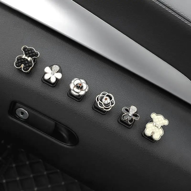 

Cute Car Cartoon Mini Hook Car Seat Back Hook Organizers Creative Car Sticky Hooks Auto Backseat Hangers Vehicle Adhesive Hooks
