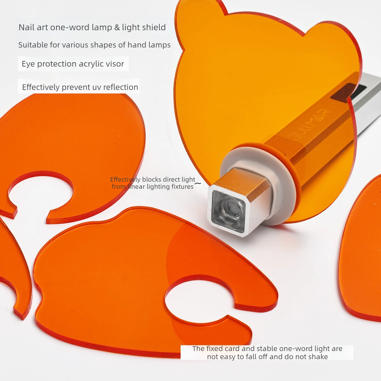 Dispositivi per Salone di Bellezza Unghie, Schermo Protettivo Acrilico Anti-Luce per Lampada UV per Unghie Dritte, Occhiali Protettivi - immagine 3