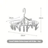 Folding Clothes Dryer Hanger 20 Clips Clothes Dryer Multifunctional Windproof Socks Underwear Plastic Drying Rack Home Gadgets 6