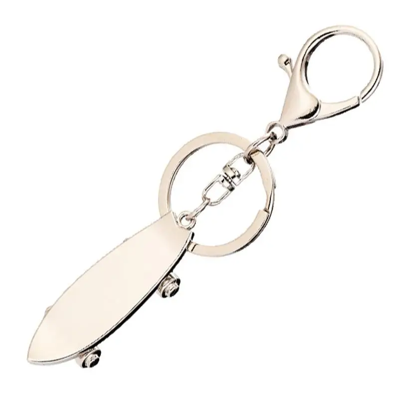 

Creative Fingertip Scooter Keychain Zinc Alloy Key Rings 3D Finger Skateboard Decompress Toy Gift Key Holder Accessories