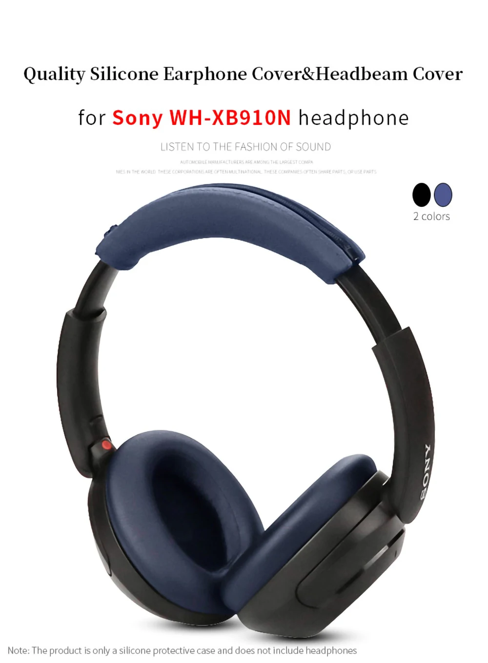 Quality Headphone Head Beam Cover for Sony WH-XB910N Earphone Silicone Protective Case XB910N Headset Headbeam Protector Sleeve
