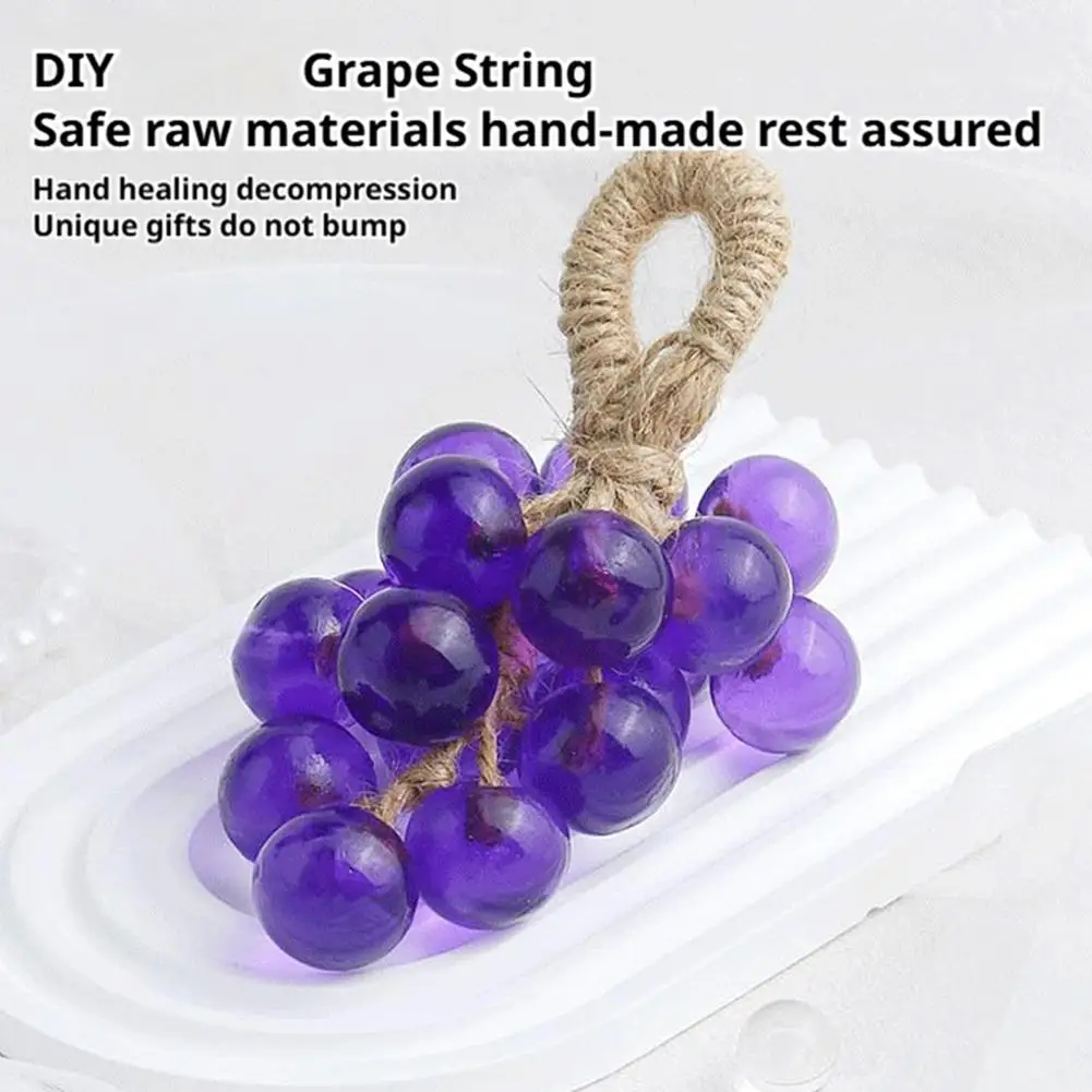 Grape Handmade Soap Natural DIY Crystal Soap Fruit Aroma Scented Creative Gift for Home Fragrance Friend Gift Bathroom