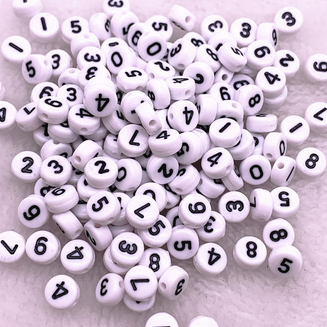 7x4mm Multicolour Oval Shape Letter Acrylic Loose Spacer Beads for Jewelry Making DIY Handmade Bracelet Accessories