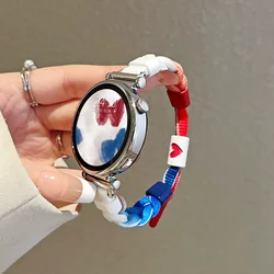 Versatile Nylon Watch Straps - Multiple Sizes Available - 20mm Universal (Red blue)